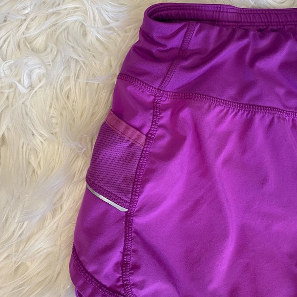 Athleta womens athletic running shorts size S Fuschia ready set go summer - Picture 14 of 16